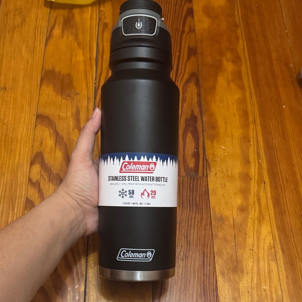 Coleman Black Insulated Stainless Steel Water Bottle